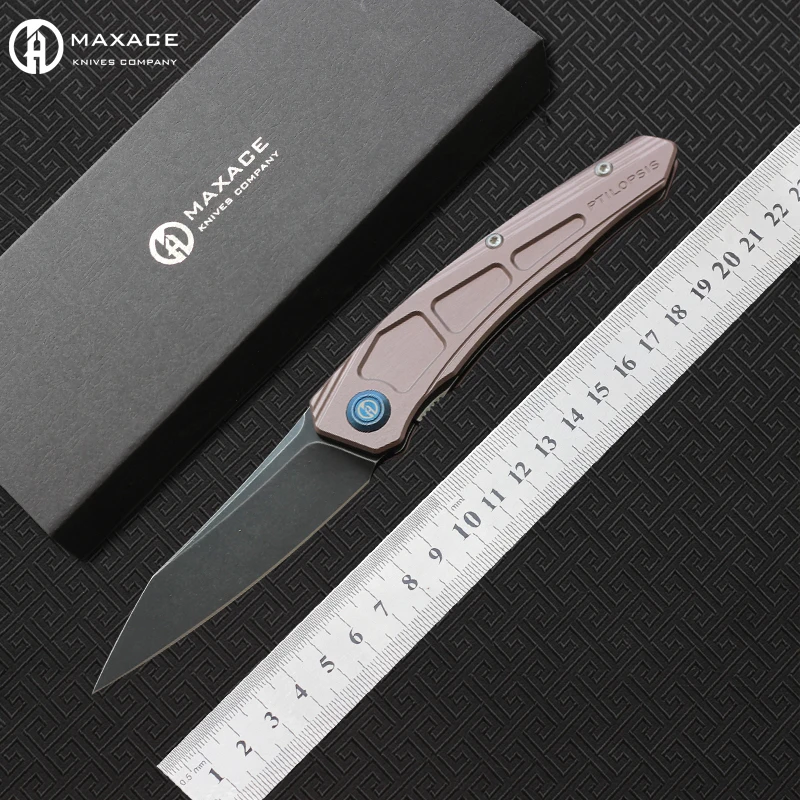 Охотничий карманный нож Maxace PTILOPSIS M390 лезвие из алюминия 7075 для повседневного