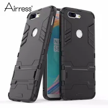 

Airress Hard & Soft Hybrid Defender Kickstand Cover Protective Phone case for OnePlus 5 One Plus 5