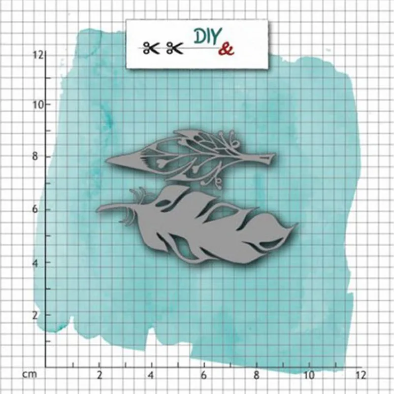 

Naifumodo Dies Cutting Feather Metal Cutting Die for DIY Scrapbooking Album Card Paper Crafts Diecut Embossing Template