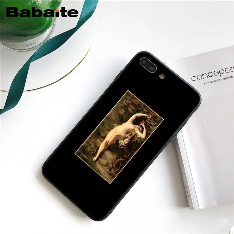 Babaite художественная мода картина маслом подводный мальчик и девочка чехол для телефона для iphone 11 Pro 11Pro Max 8 7 6 6S Plus X XS MAX 5S SE XR - Цвет: A14
