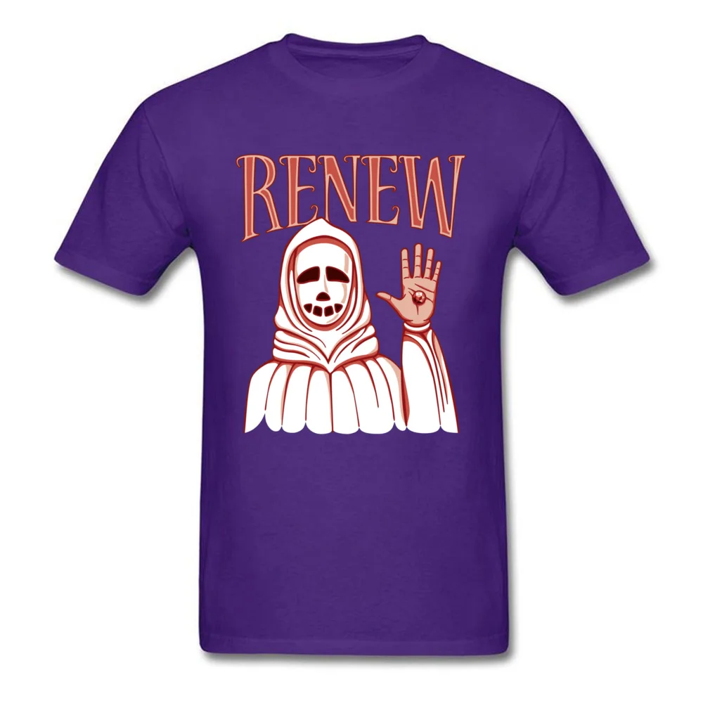  Men Top T-shirts Renew 15336 Design Tops Shirts Cotton Fabric Round Collar Short Sleeve Printing Tops Shirt Thanksgiving Day Renew 15336 purple