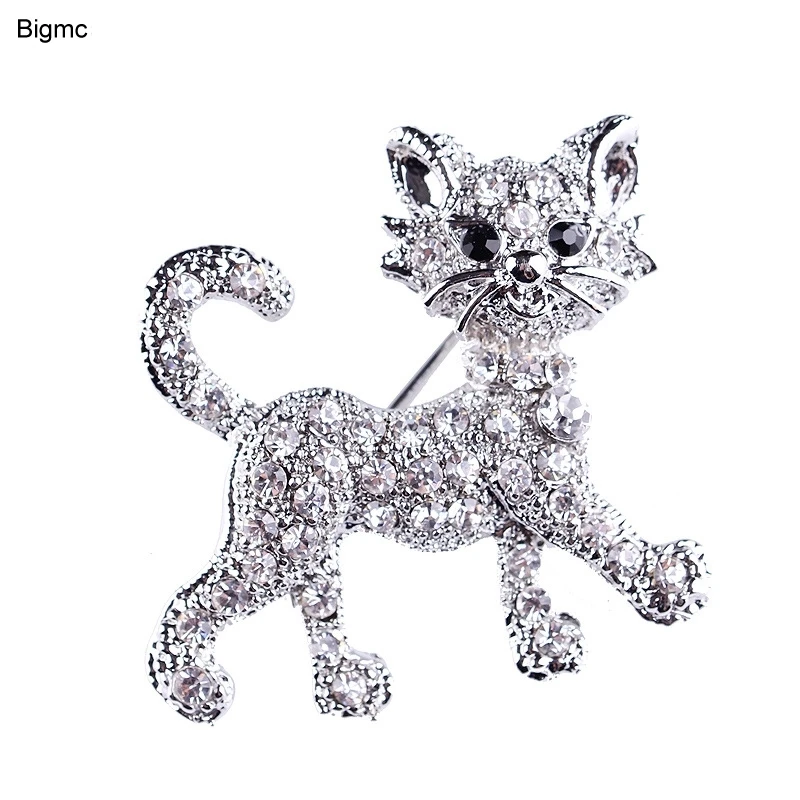 

Cat Brooch - Cute Little Cat Brooch Pins Up Jewelry For Women Suit Hats Clips Brooches For Men Women Gift H1079