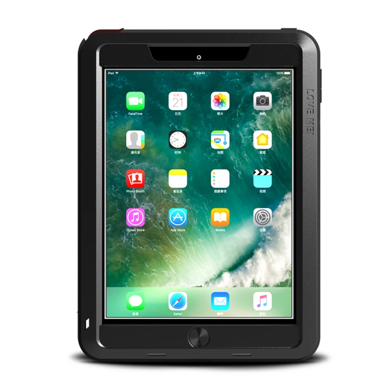 Love Mei Metal Armor Case for IPad 9.7 Inch 2017 Aluminum