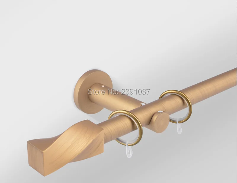 

Luxurious Modern mute curtain rods single and double rod curtain rods curtains track accessories Decoration and customization