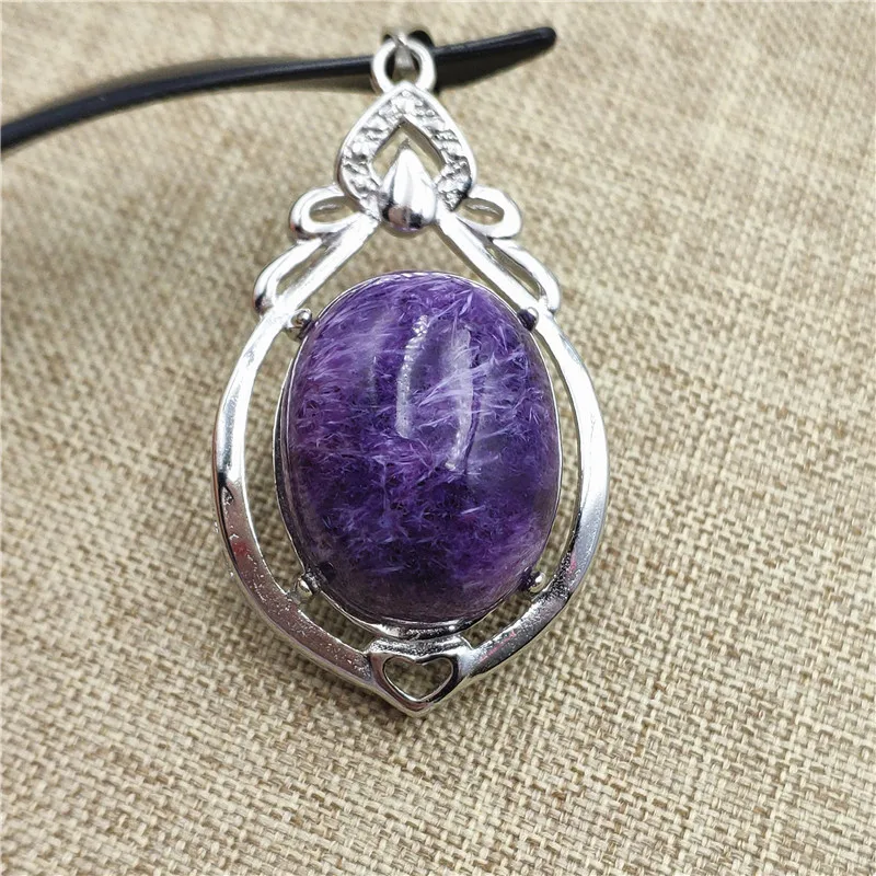 Natural Purple Charoite Pendant (6)