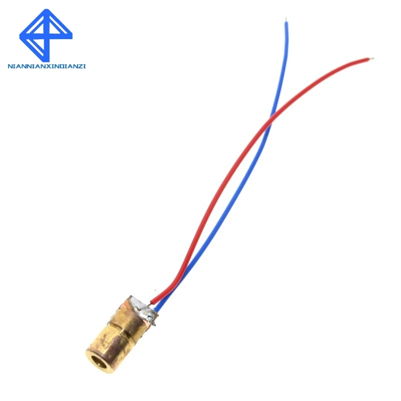 10 шт. 5 в 650 нм 5 мВт Регулируемый точечный модуль лазерного диода красный прицел Медная головка мини лазерная указка
