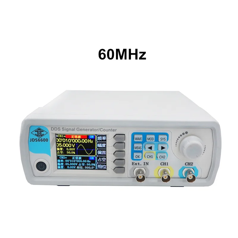 JDS6600 60 МГц LCD цифровой контроль произвольная волна DDS генератор сигналов
