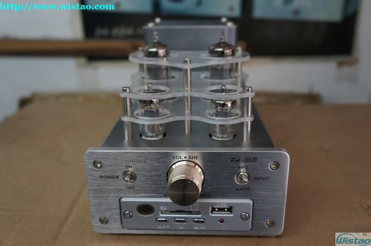 IWISTAO 2X5W HIFI чистая трубка усилитель встроенный 6J1 EL84 односторонний класс A MP3 стерео