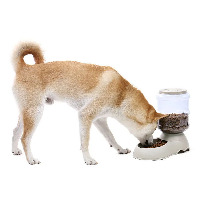 Кормушка для домашних животных Собаки Кошки миска для еды 3.75л пластиковая самораспределяемая гравитационная чаша для домашних животных поилка питьевой водяной фонтан