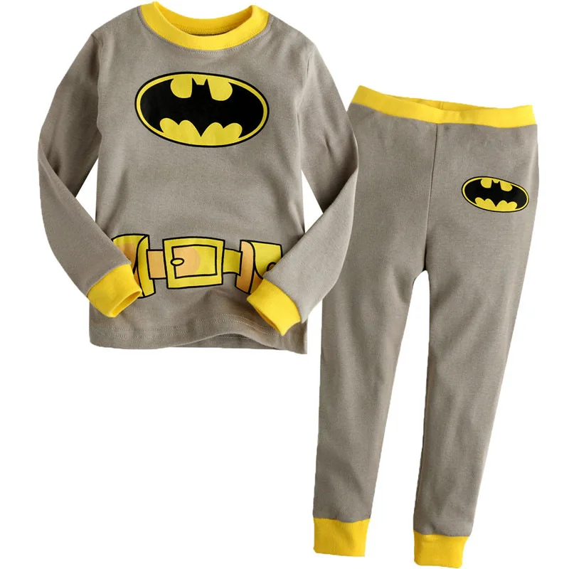 5 Batman Pajamas Set Sleepwear Kid Baby Boys Girls Robes Superhero Cartoon Nightgown Costumes Pants T-shirts Set Children Clothing