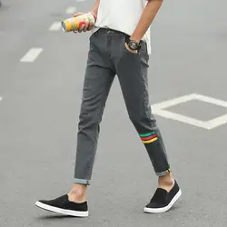 HAYBLST весна лето 2019 джинсы мужские брюки черные эластичные корейские модные повседневные мужские узкие брюки плюс размер джинсовые брюки