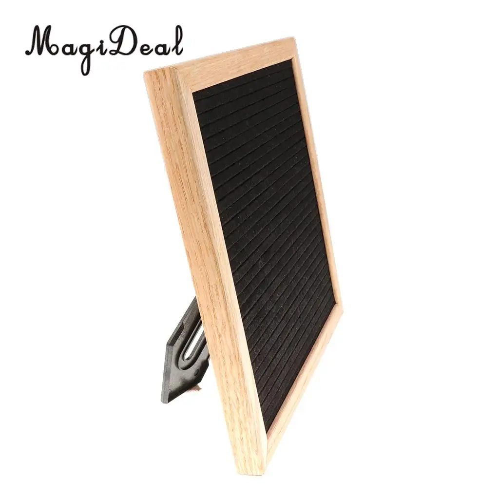 Felt Letter Board 10x10inches Changeable Letter Boards With 340 White Plastic Letters & Wood Frame Wall Mount, Free Canvas Bag