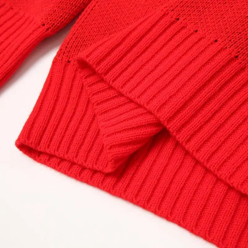 Boho и праздничные Семейные свитера Осенние Рождественские с круглым вырезом