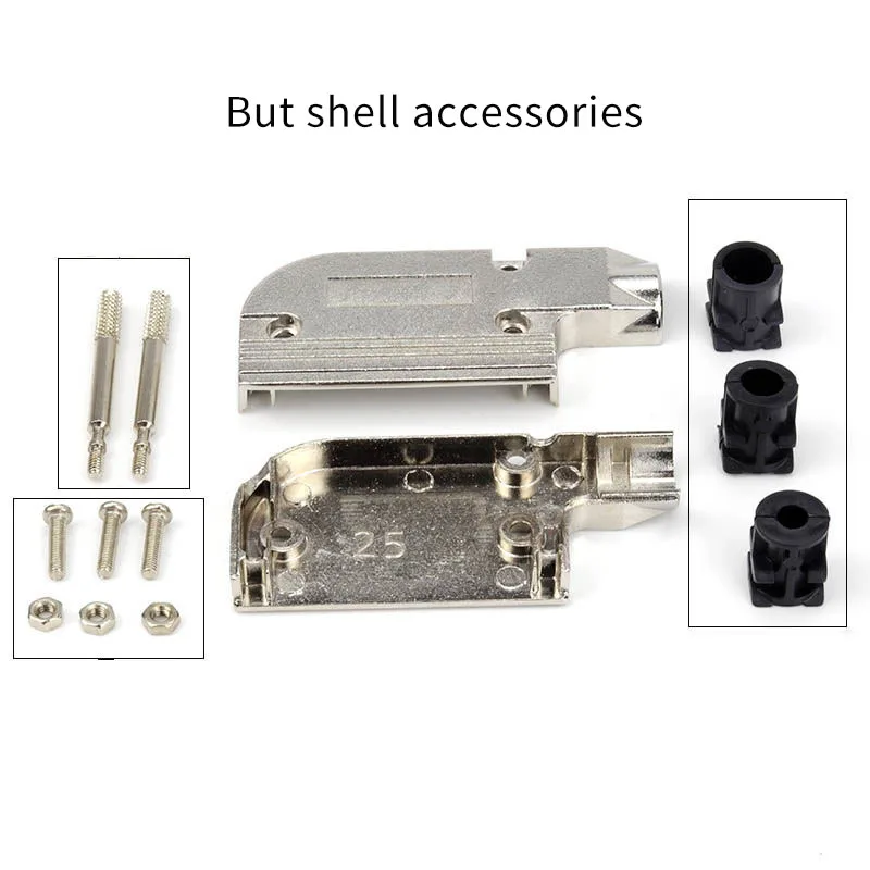 DB25 2 ряда 25 Pin Vga Мужской Женский Разъем металлический ...