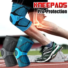 KUNLI спортивный наколенник, защитные наколенники, дышащие, теплые, эластичные, для тренировок, для баскетбола, бега, поддержка колена, защита 1 шт