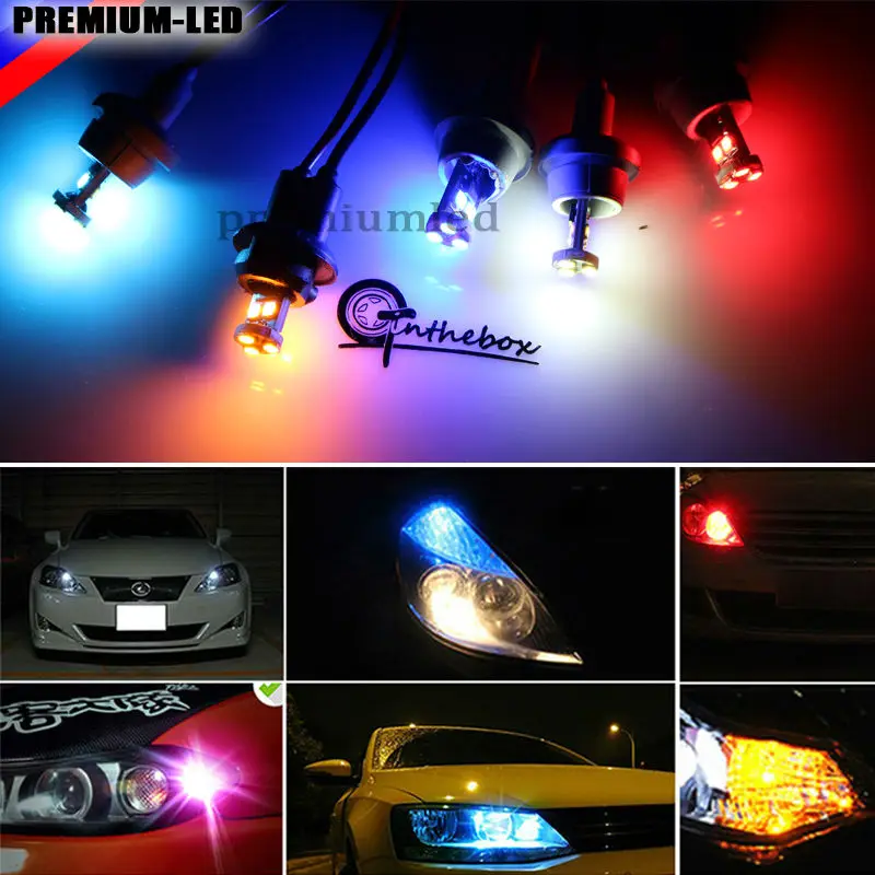CAN bus без ошибок 7 SMD BA9S 1891 641 BA9 T4W H6W светодиодный сменный фонарь для
