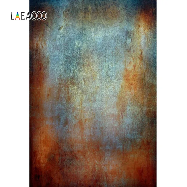 Laeacco Metal Surface Texture Rusty Party Wallpaper Portrait Grunge Photo Backgrounds Photography Backdrops For Photo Studio