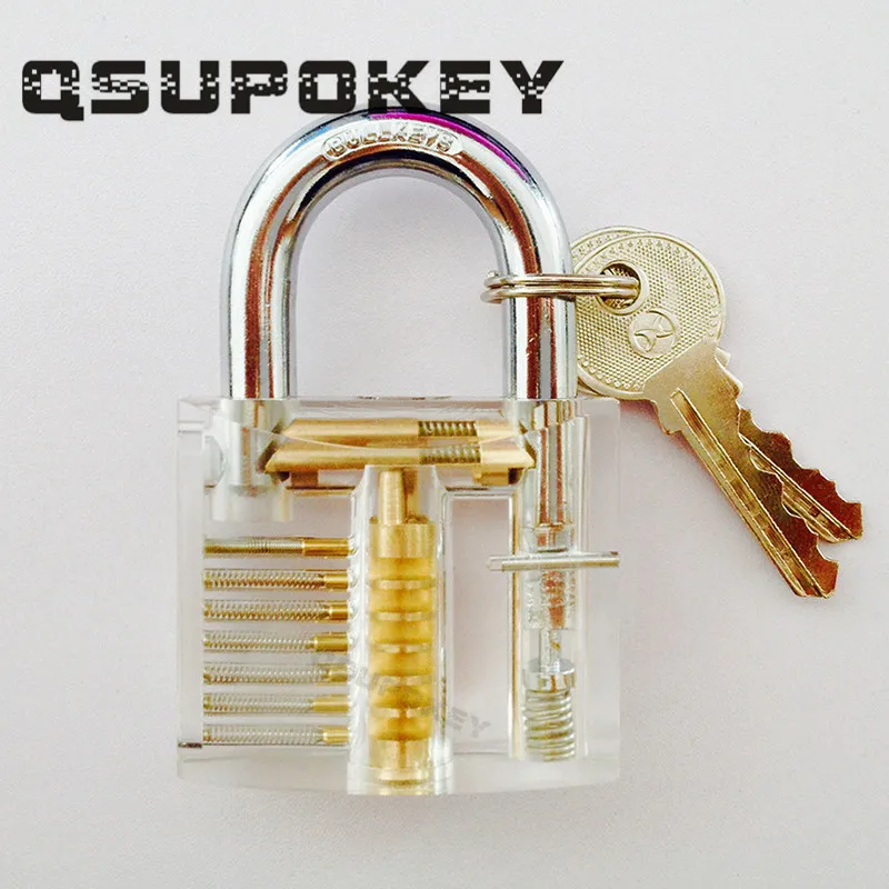 QSUPOKEY Новое поступление 7 шт./лот прозрачная комбинация замков практика слесарные учебные инструменты Видимый Loc палочки наборы