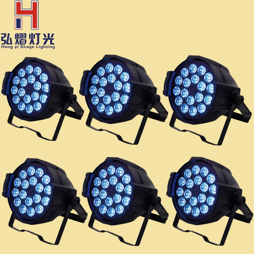 

6 pcs 18x12W LED par light 8 DMX Channels LED Par Can for Party KTV Disco DJ