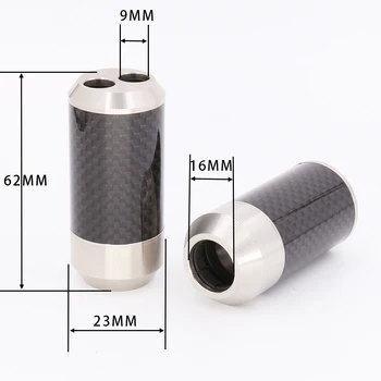 

4pcs 304 stainless steel Hi-End Carbon Fiber Pants Boot Y Splitter Speaker Hifi Audio Cable Wire pant