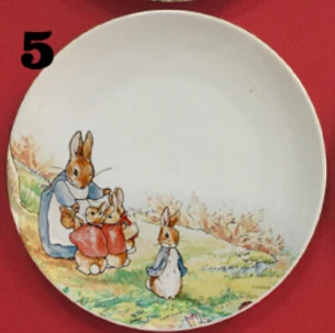Британский дизайнер Beatrix Potter The Tale of Peter Rabbit иллюстрация живопись тарелка съедобная и домашний декор 8 дюймов плоское блюдо - Цвет: 5