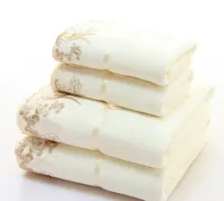 2 шт./компл. микрофибра элегантное вышитое полотенце набор твердый 1 шт. полотенце для лица и 1 шт. банное полотенце быстросохнущие полотенца
