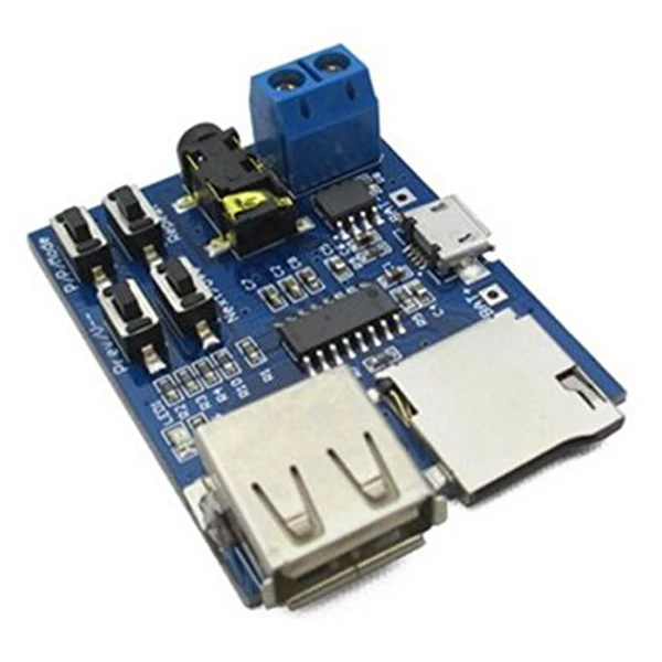 

HFES 2 pcs lot with power amplifier TF card U disk MP3 decoder player module Mp3 decode board