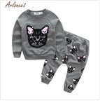 ARLONEET/Детский свитер с длинными рукавами на раннюю весну, футболка Топ, пуловер с сердечками, толстовка, футболка Топы W1213