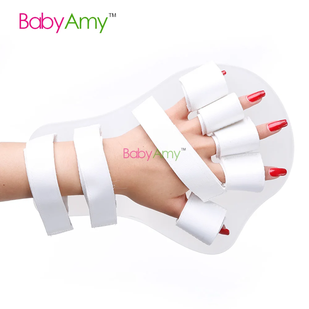 Hand Wrist Orthosis Separate Finger Flex Spasm Extension Board Splint