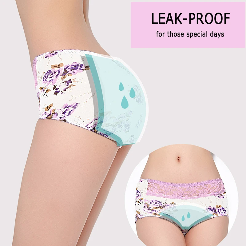 Menstrual Period Underwear Women Modal Panties Ladies Seamless Lengthen