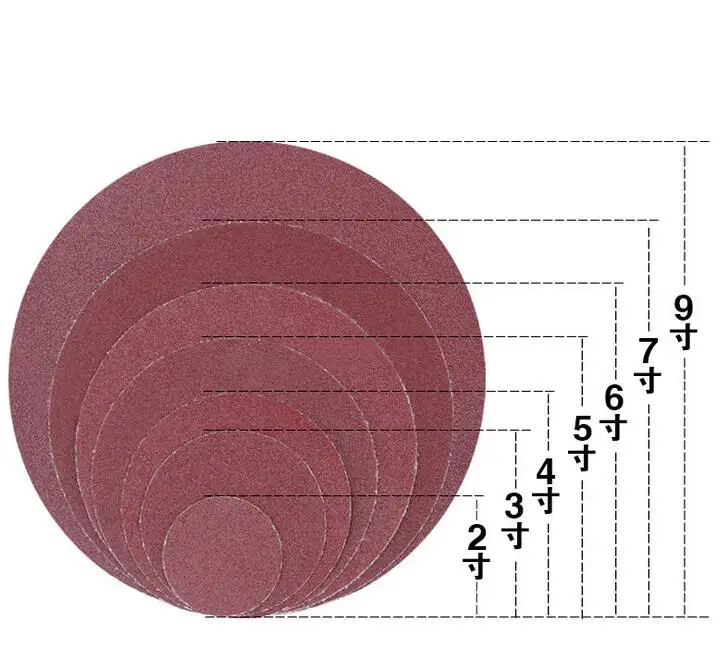 20 шт 5 дюймов 125 мм круглый наждачный диск песочные листы Зернистость 40-2000 крюк и петля шлифовальный диск для шлифовальной крупы