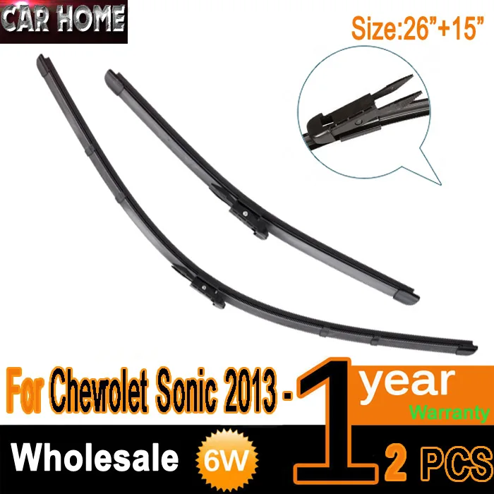 26"+15" Car Front Window Windscreen Windshield Wiper Blade For