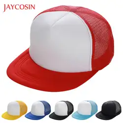 Jaycosin бейсболка Повседневное шляпа подходит для мальчиков и девочек популярные модные унисекс сетки бейсболка шляпа пустой козырек шляпа