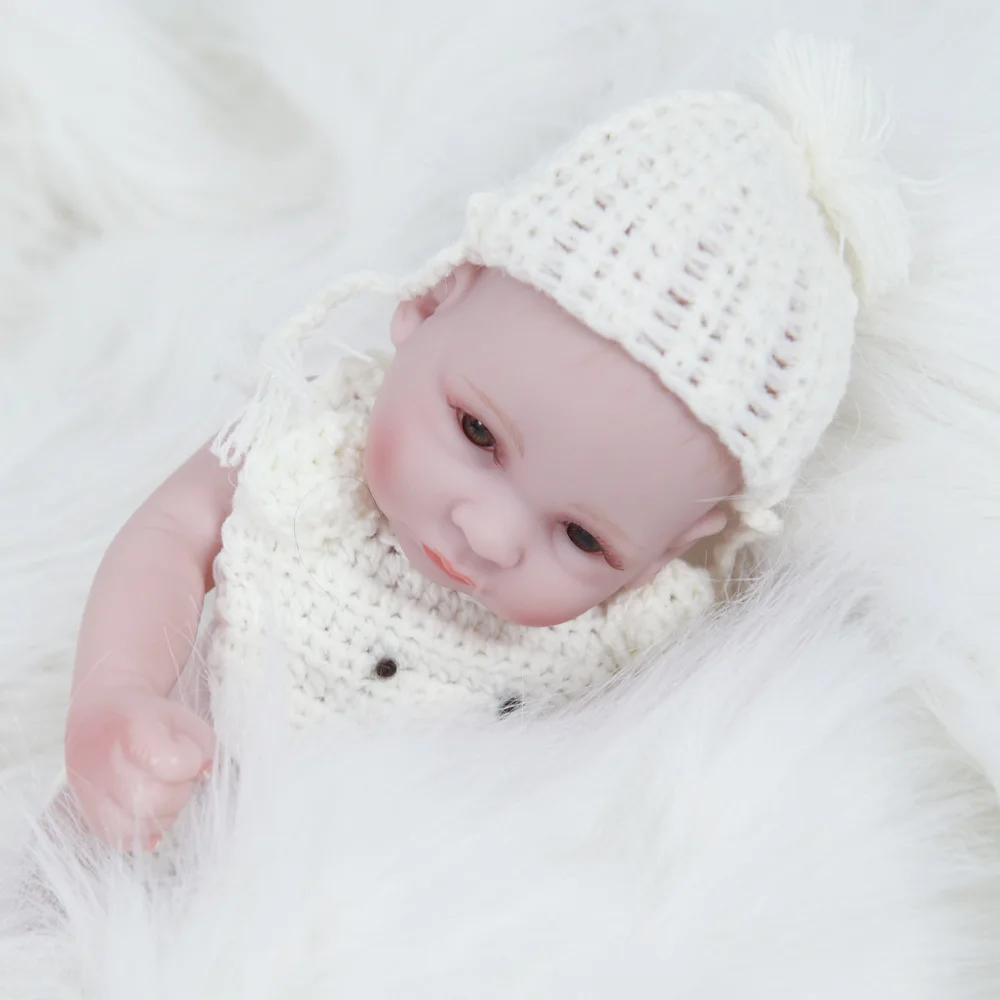 

Lovely 10 Inch 28CM Lifelike Real Baby Reborn Dolls Soft Silicone Vinyl Newborn Doll Baby Reborn Playmate Toys Birthday Gift