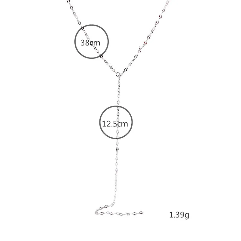 Flyleaf длинное ожерелье из стерлингового серебра 925 пробы для женщин модная цепочка, ювелирное изделие из драгоценных камней простое высококачественное ожерелье s& Подвески
