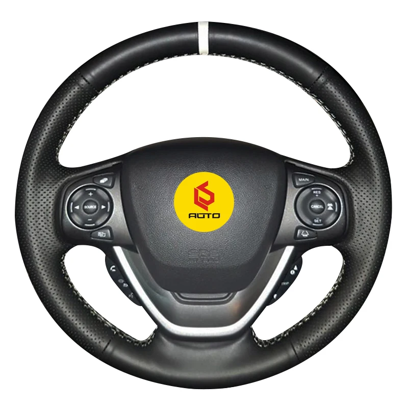 

Braid on the Steering Wheel Cover for Honda Freed leather steering wheel case car accessories car styling