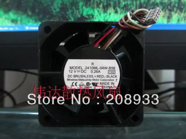 

For NMB 6025 2410ML-04W-B56 12V 0.26A