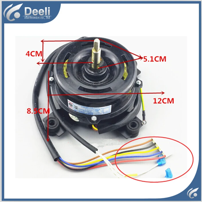 

UPS / EMS / DHL Free shipping 95% new good working for Air conditioner inner machine motor fan YDK50-8G-3 7 line