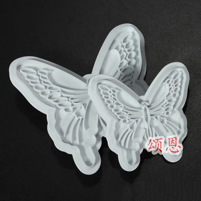 2PCSlot Butterfly Cake Fondant Decorating Mold Cookie Plunger Cutters Mould Kitchen Baking Tools (3)