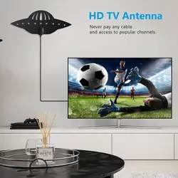 Высокое разрешение HDTV цифровой 100 Миля Диапазон телевидения 4 к 1080 P Indoor НЛО Дизайн телевизионные антенны