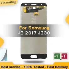 Amoled ЖК-дисплей для Samsung Galaxy J3 J330 J330FN SM-J330FN ЖК-дисплей с стекло сенсора дигитайзер в сборе