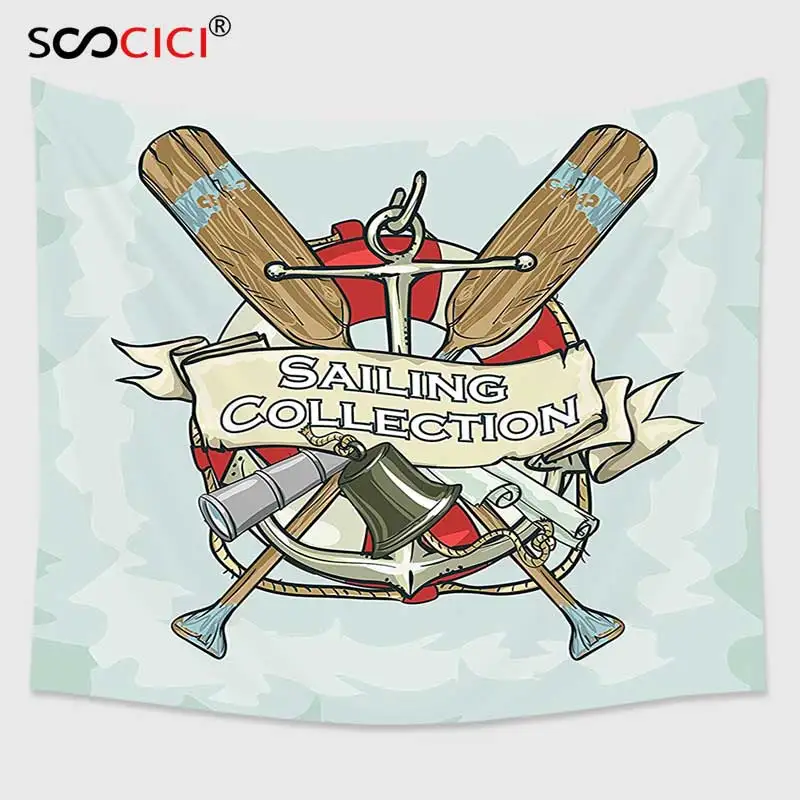 CutomTapestryWallHangingNauticalDecorSailingCollectionYacht
