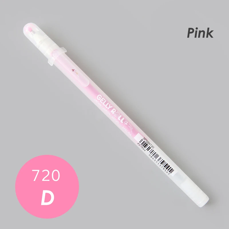 SAKURA 0,6 мм блестящая цветная гелевая ручка гелли рулон stardust ручка выделители ручка для скрапбукинга Сделай Сам стационарная - Цвет: D Pink