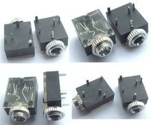 200PCS 1 8 3 5mm Stereo Jack Headphones Socket With nut PCB Panel Mount Chassis