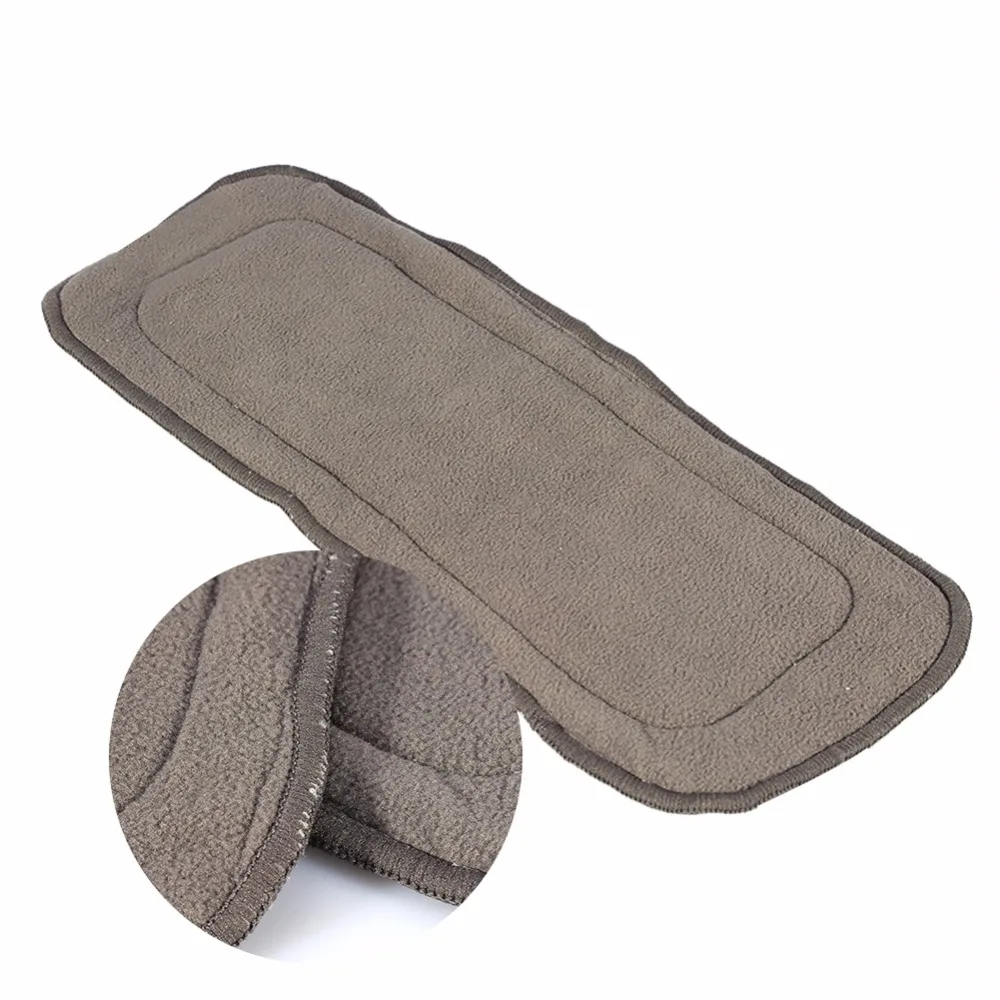1PC Washable 4 Layers Nappy Liner Bamboo Charcoal Cloth Nappy Liner Hot