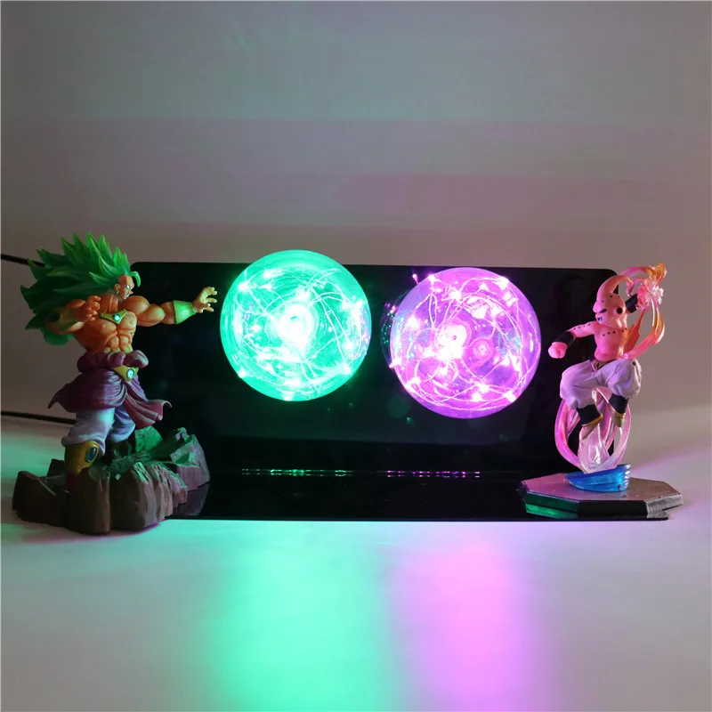 Dragon Ball Z фигурка Коллекционная Детские Куклы Аниме Драконий жемчуг Гоку модель супер сайян, «Жемчуг дракона фигурки для Для детей игрушки "Сделай своими руками" светодиодный ночной Светильник