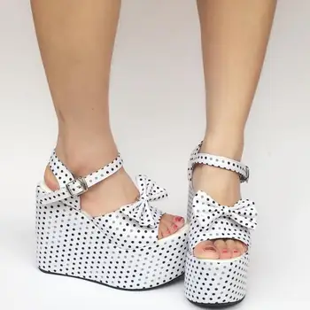 

Princess sweet lolita shoes Beautiful thin steel pipe dance shoes fashionable water jade sponge cake thick bottom sandals an1469