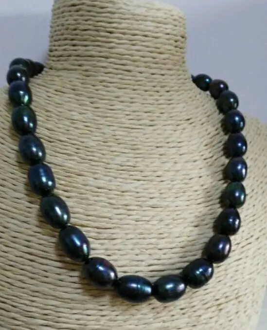 

gorgeous AAA 12-13 tahitian black pearl necklace 18inch 14K (9.13)