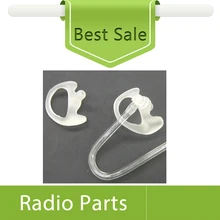 40X(20 пар) маленький размер левый и правый прозрачные наушники для акустической трубки гарнитура двухстороннее радио аксессуары