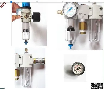 

Good Quality Wellness Model :FRL-02 G1/4'' port size pneumatic air pressure regulator